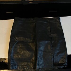 Art Class Black Faux Leather Maxi Skirt